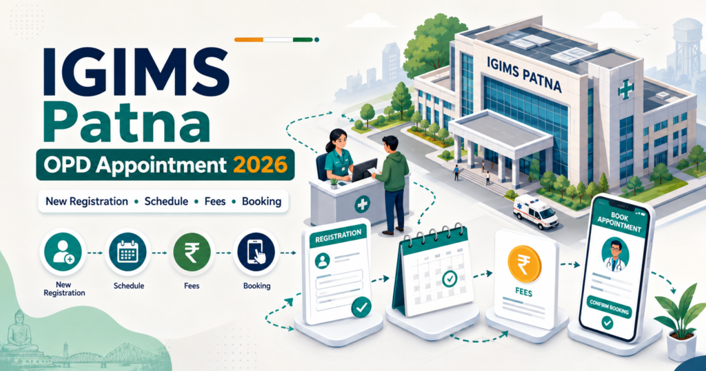 IGIMS Patna OPD Online Appointment 2026 – New Patient Registration, Schedule, Fees & Booking Guide