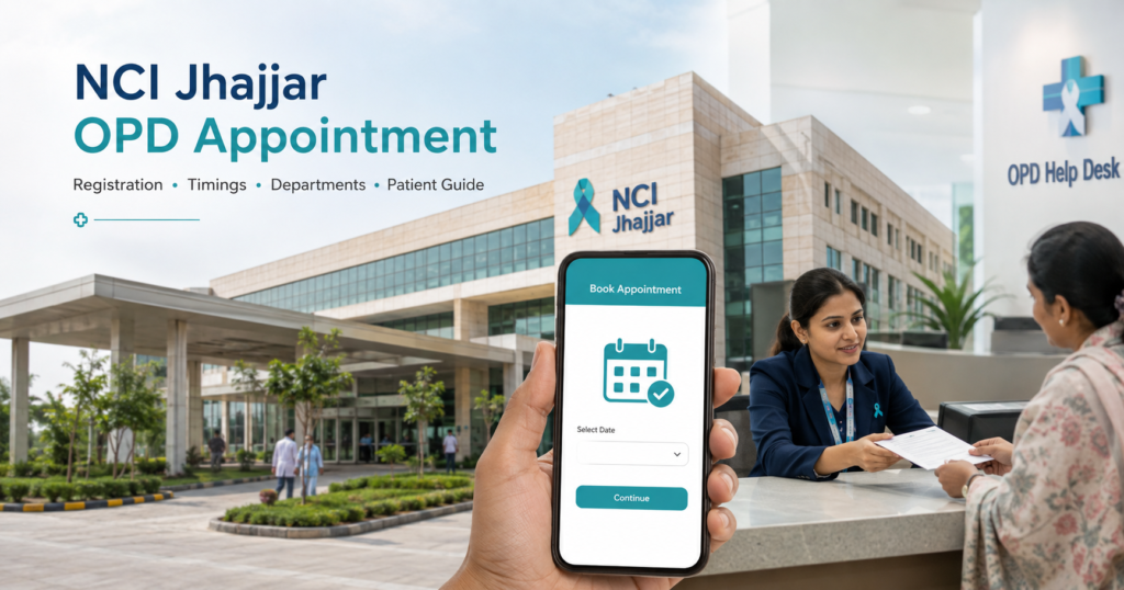 NCI Jhajjar OPD Appointment 2026 – Online Registration, Timings, Departments, Cancer Treatment & Patient Guide