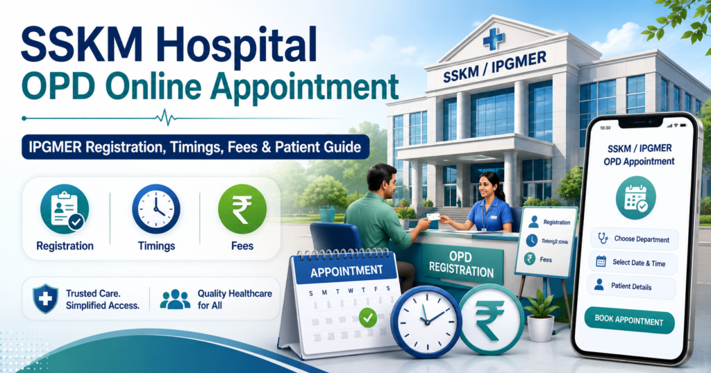 SSKM Hospital OPD Online Appointment – IPGMER Registration, Timings, Fees & Patient Guide