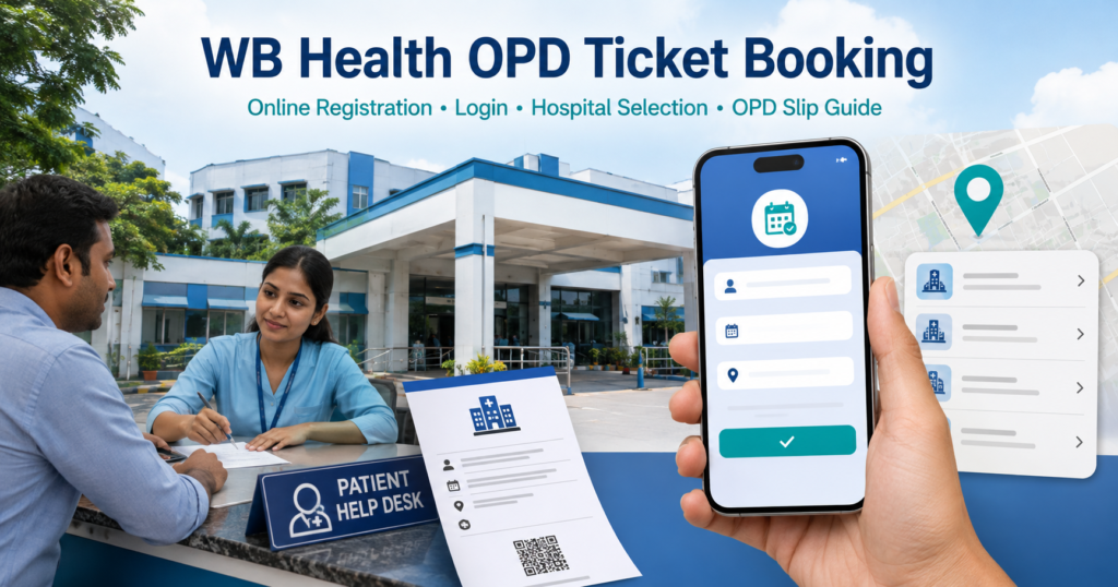 WB Health OPD Ticket Booking – Online Registration, Login, Hospital Selection & OPD Slip Guide