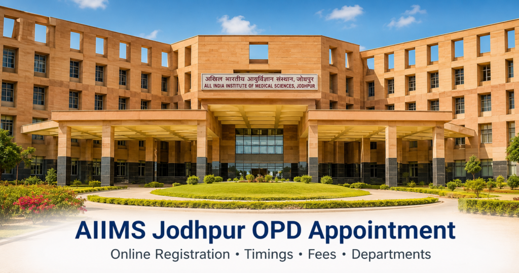 AIIMS Jodhpur OPD Appointment – Online Registration, Timings, Fees, Departments & Patient Guide